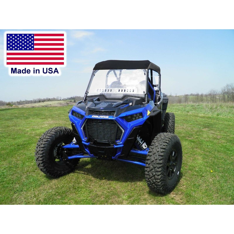 HARD WINDSHIELD & ROOF for RZR XP Turbo S – Withstands Hwy Speeds – Soft Roof