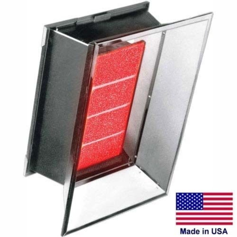 Natural Gas Infrared Heater – 35,000 BTU – 120 Volts – 1 Stage – Commercial