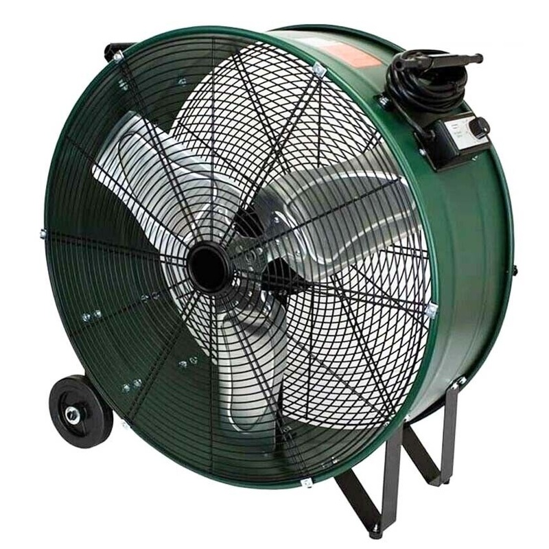 30 Drum Floor Fan – 8,800 CFM – 120 Volts – 1 Phase – Direct Drive – 2 Speed