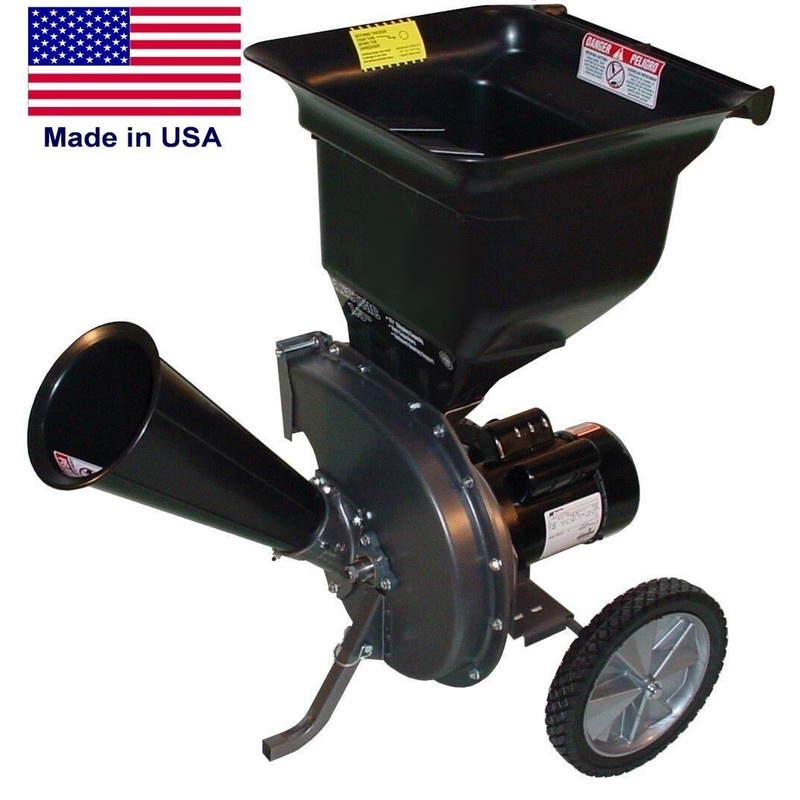ELECTRIC WOOD CHIPPER & SHREDDER – 1.5 HP – 110/120 V – 13.4 Amps – 2 1/2 dia