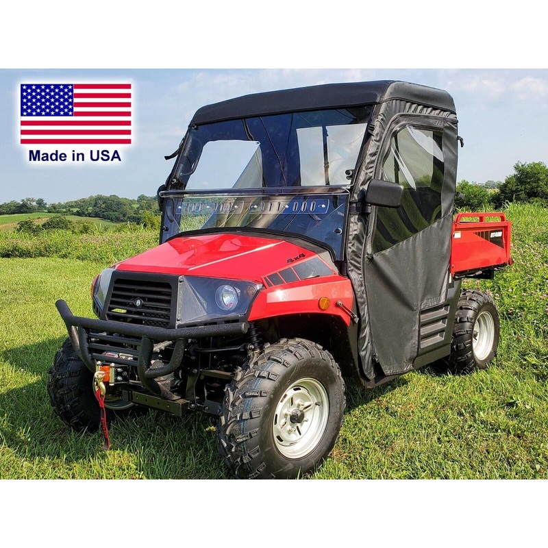 FULL ENCLOSURE for Coleman UT400 – Hard Windshield, Roof, Doors, & Rear Window