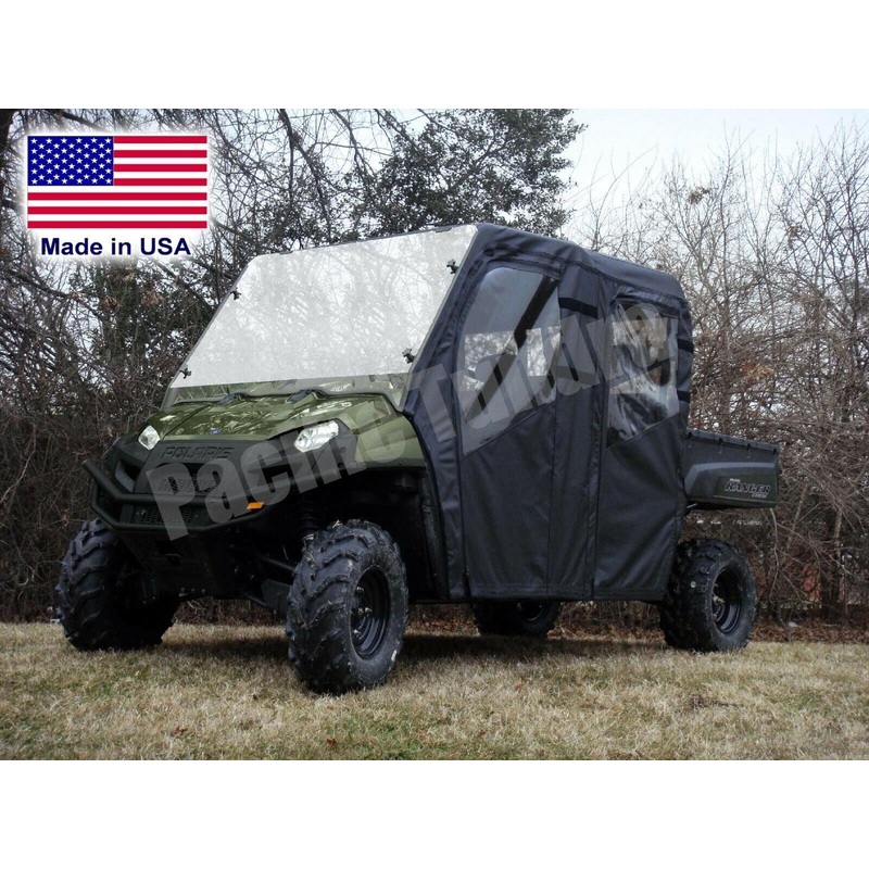 FULL ENCLOSURE for Ranger Crew – HARD WINDSHIELD, Roof, Doors, & Rear Window