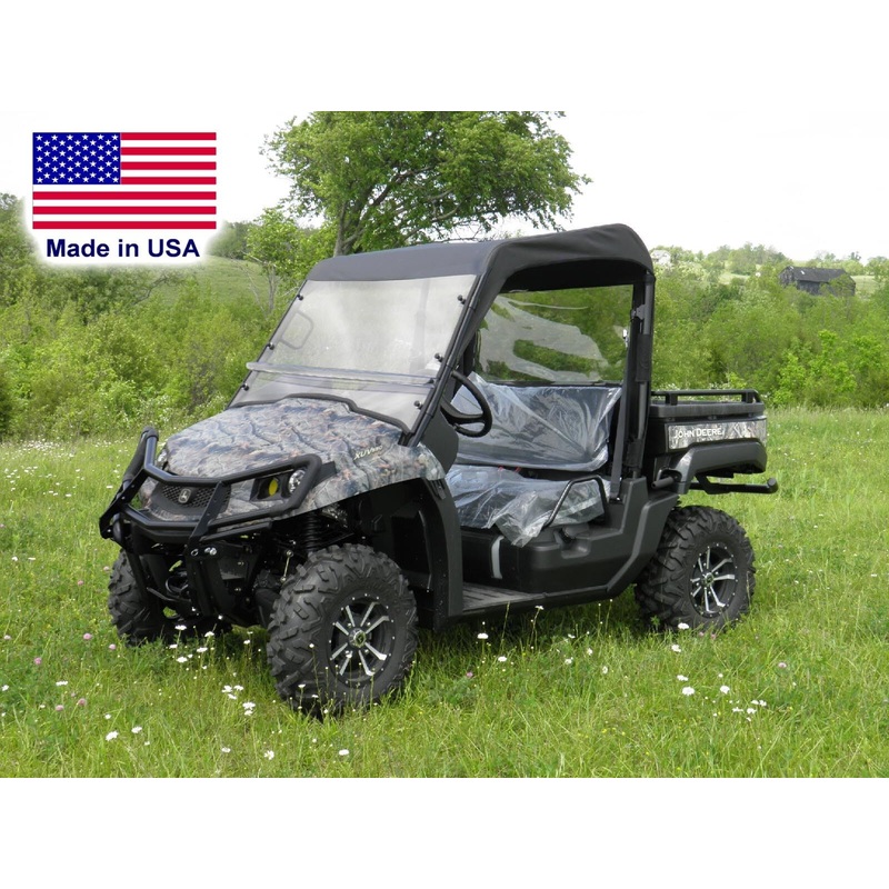 HALF ENCLOSURE for John Deere 550/560/590 – HARD Windshield – Roof – Rear Window