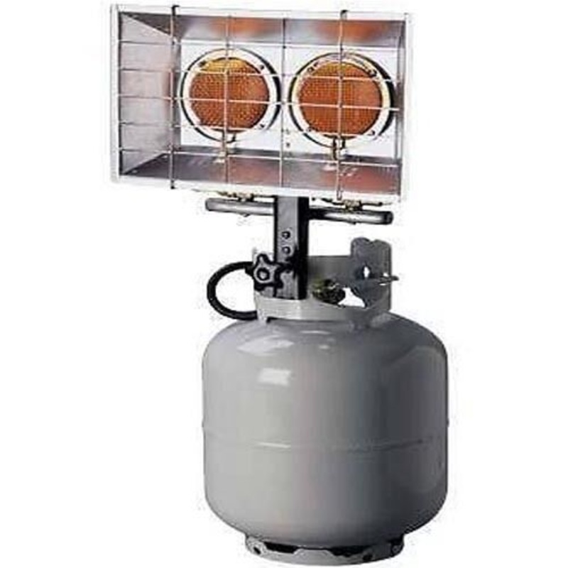 HEATER Propane – Tank Mounted – Two Head Piezo Ignitor – Industrial Grade