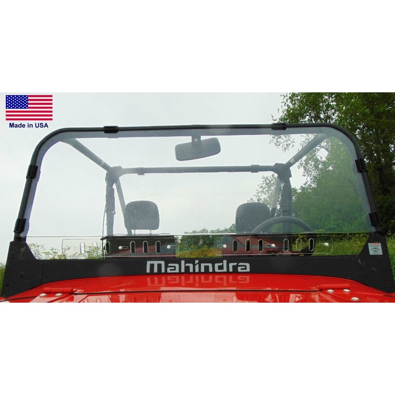 Mahindra Roxor VENTED HARD WINDSHIELD – Polycarbonate – Withstands Hwy Speeds