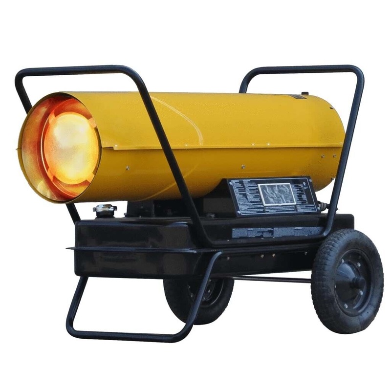 Portable Radiant Heater – 190,000 BTU – 4,750 Sqft – Forced Air – Multi Fuel