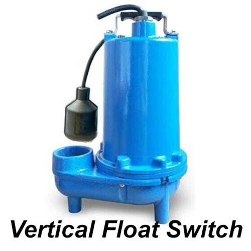 Submersible SEWAGE TRASH Pump – 2 Out – 104 GPM – 115V – Self Priming – V Float
