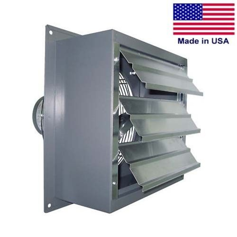 Variable Speed Wall Exhaust Fan – 1,650 CFM – 1/3 HP – 12 Fan – 115/230 Volts