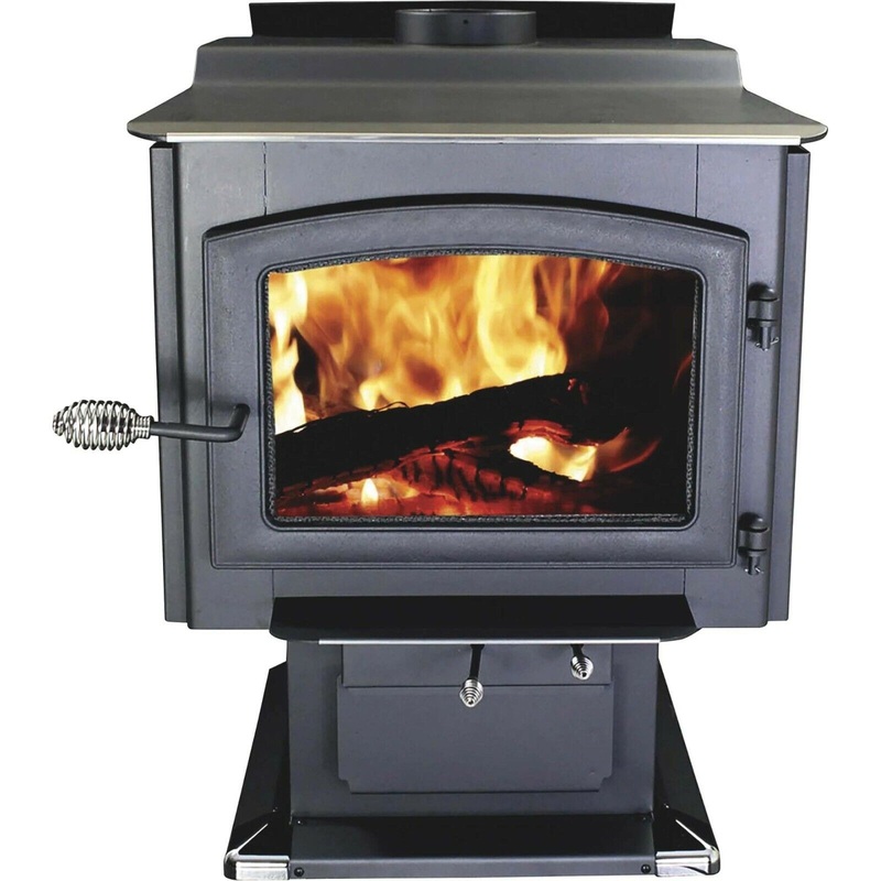 Wood Burning Stove – 152,000 BTU – 3200 Sqft – 100 CFM Blower – Handles 22 Logs