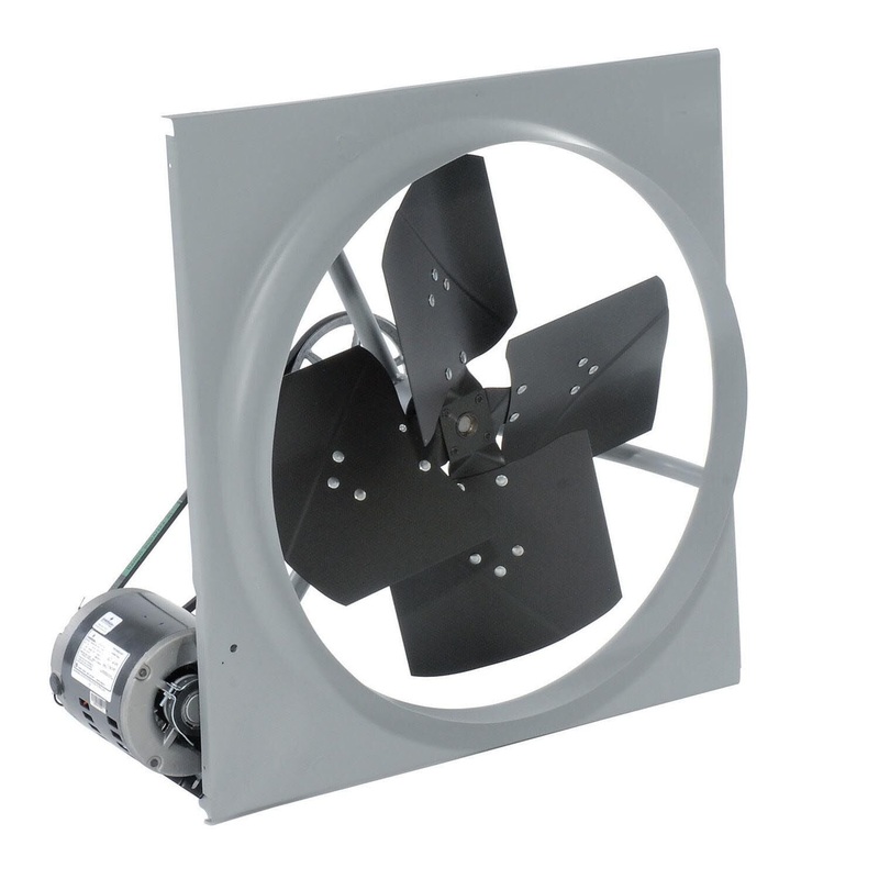 24 Exhaust Fan – Belt Driven – 3,270 CFM – 120 Volts – 1/3 HP – 1 Phase