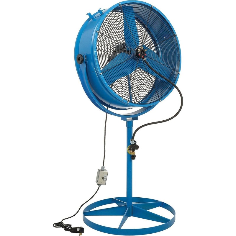30 MISTER FAN – 8800 CFM – 115 Volt – 300 sqft – 6 GPH – Pedestal – Evaporative