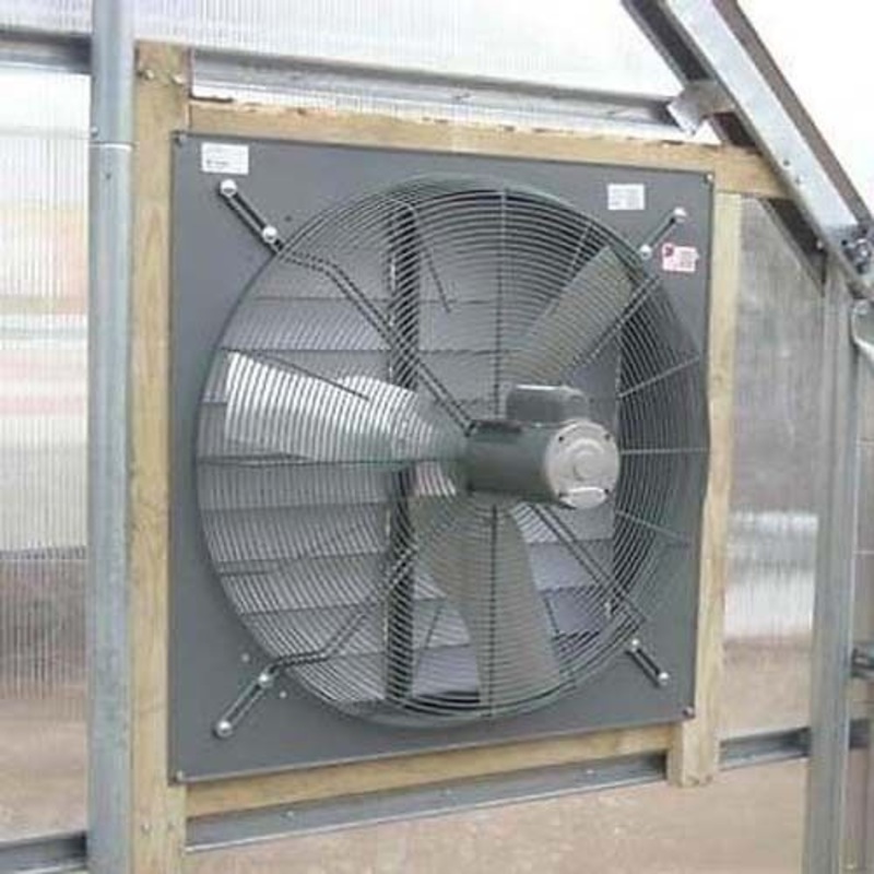 36 Exhaust Fan with Louver Shutter – 12,000 CFM – 115/230 V – 1 Phase – 1/2 HP