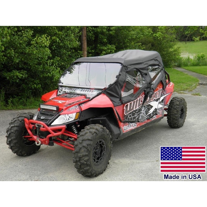 Arctic Cat Wildcat 4 Full Enclosure – Hard Windshield, Roof, Doors, Rear Window