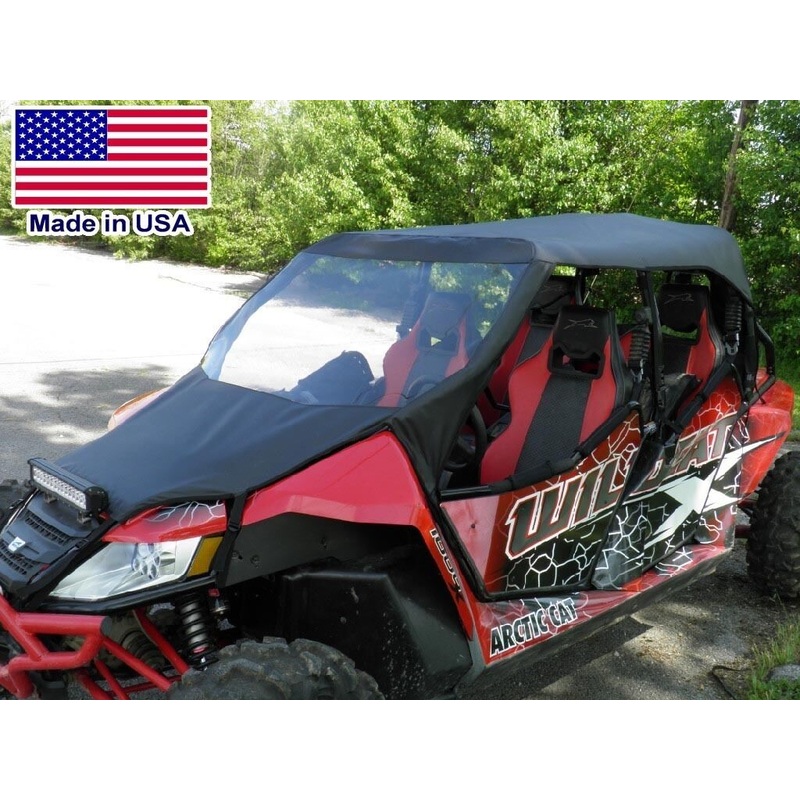 Arctic Cat Wildcat 4 Vinyl Windshield and Roof – Top – Canopy – Commercial Duty