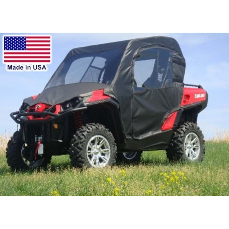 Can Am Commander Full Enclosure – VINYL WINDSHIELD, Roof, Doors, & Rear Window