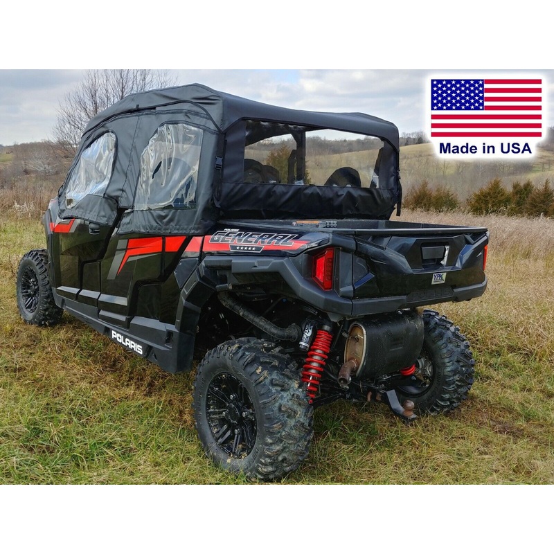 DOORS and REAR WINDOW for Polaris General 4 – Crew – 1000 – XP – Soft Material