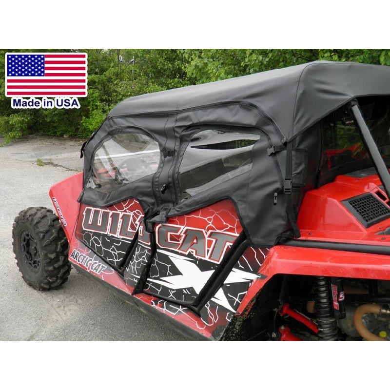 DOORS & REAR WINDOW for Arctic Cat Wildcat 4 – Soft – Puncture Proof