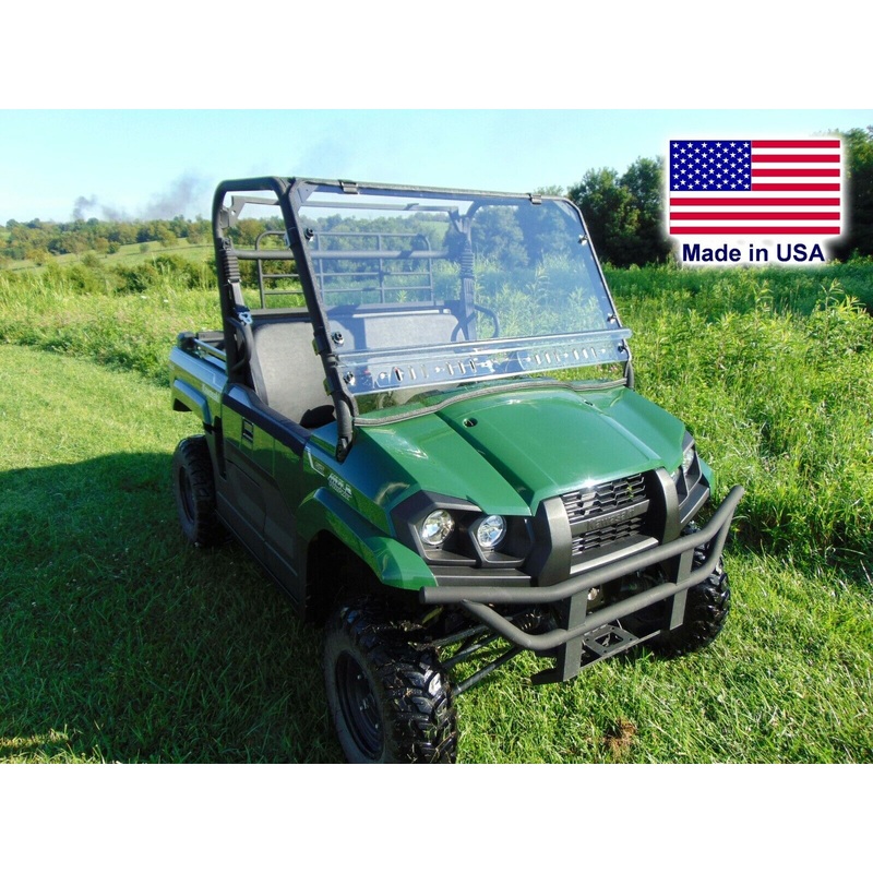 HARD WINDSHIELD for Kawasaki Mule Pro MX, FX, SX, & DX – Polycarbonate