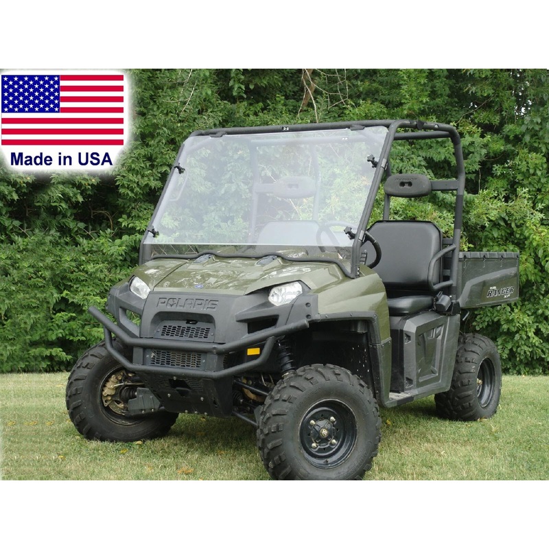HARD WINDSHIELD for Polaris Ranger XP – Withstands Highway Speed – Polycarbonate