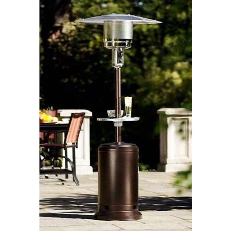 HEATER Propane Patio – Outdoor – Gold Finish – 41,000 BTU – Max Range 15 Feet