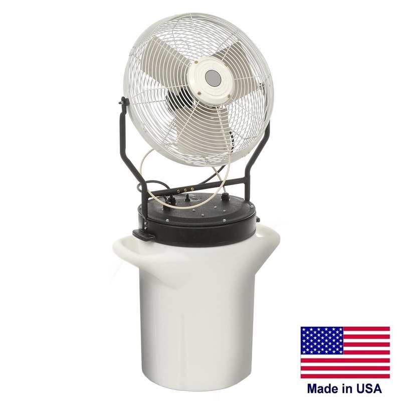 Misting Fan – Self Contained – Hand Carry –  5,750 CFM – 120 Volts – 130 PSI