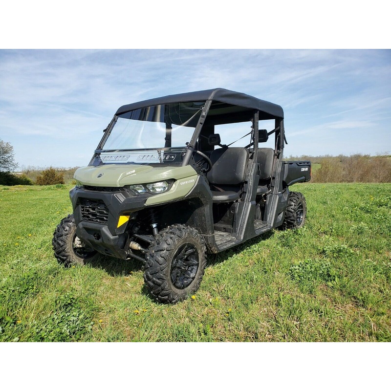 Partial ENCLOSURE for Can AM Defender MAX – HARD WINDSHIELD – ROOF – REAR WINDOW