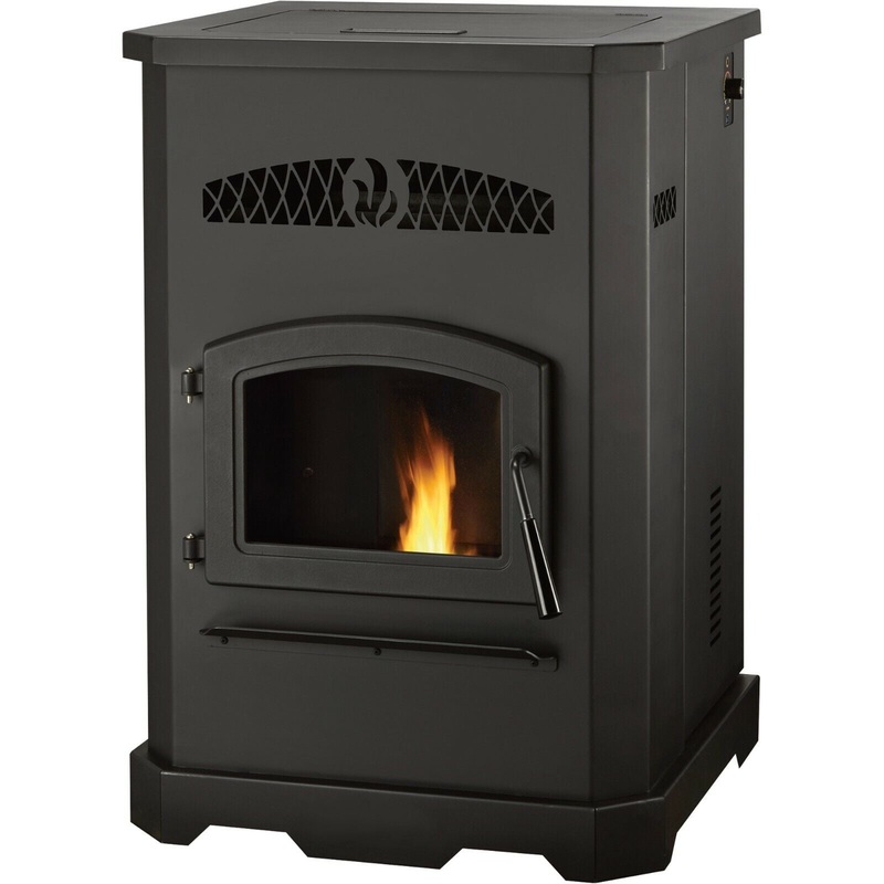 Pellet Stove – 50,000 BTU – 2,200 Sqft – 130 lbs Hopper – 80 hrs Full – 265 CFM