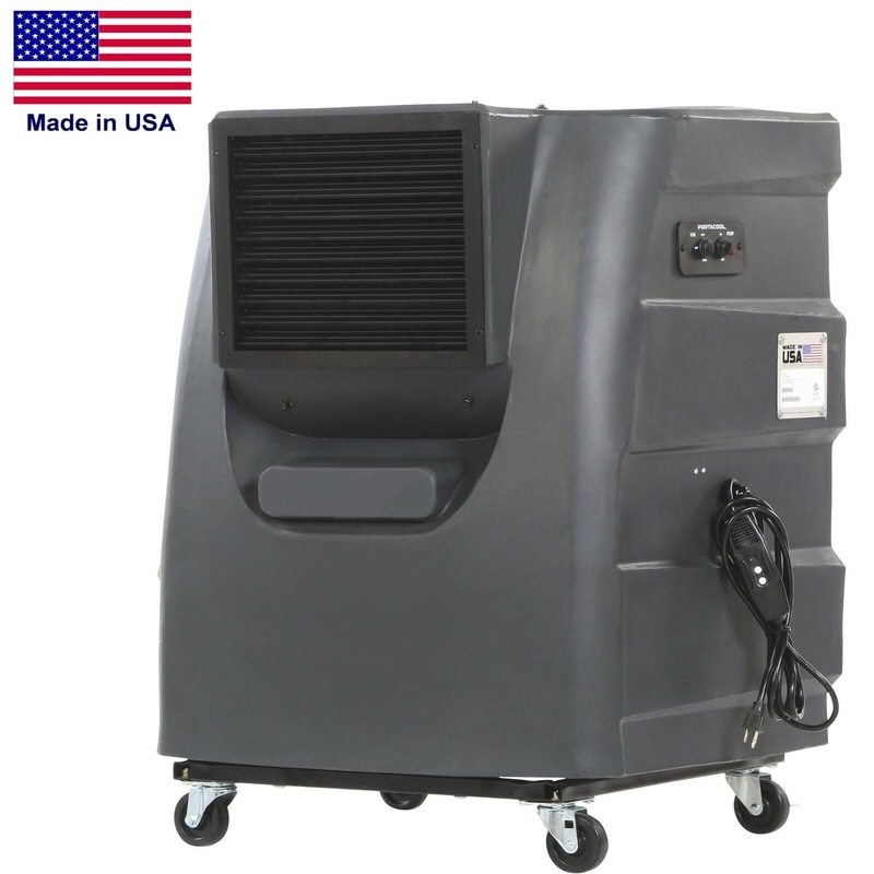 Portable Evaporative Cooler – Direct Drive – 2 Speed – 16 Gallon – Industrial
