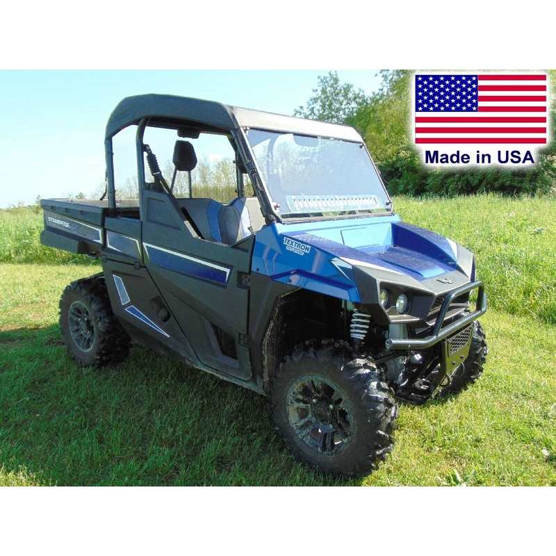 ROOF & HARD WINDSHIELD Combo for Arctic Cat Stampede – Travels Highway Speed