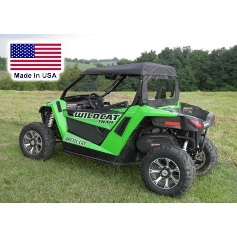 ROOF & REAR WINDOW Combo for Arctic Cat Wildcat Trail – Soft Top – Vinyl Window