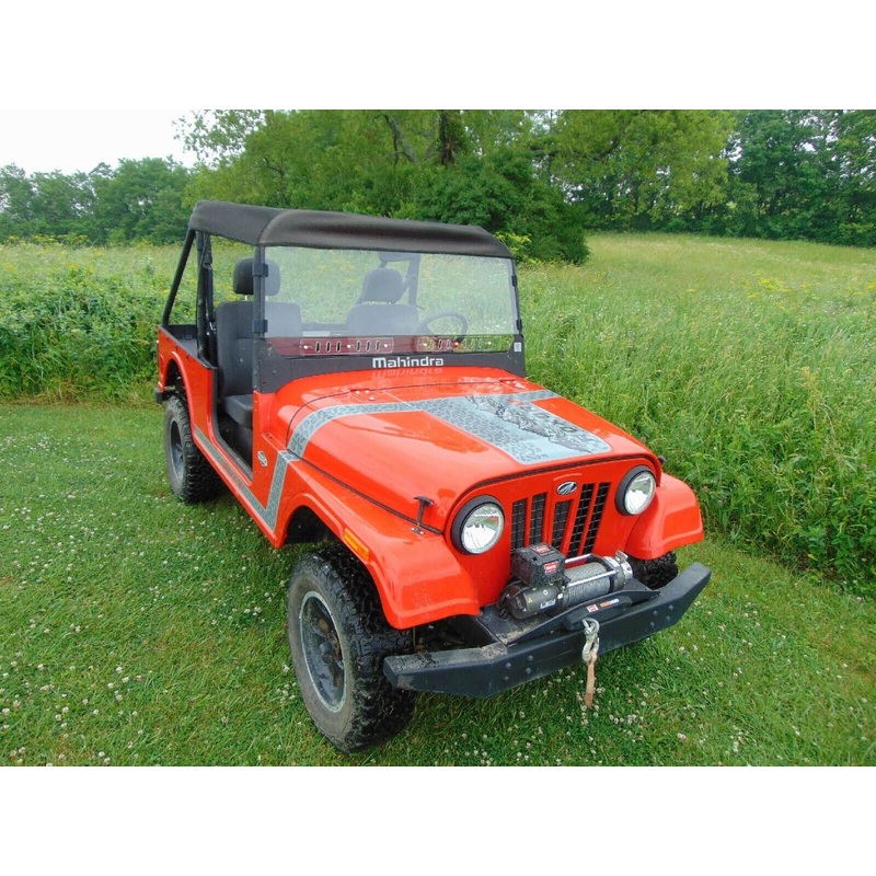 VENTED HARD Windshield & ROOF for Mahindra Roxor – Soft Top – Puncture Resistant