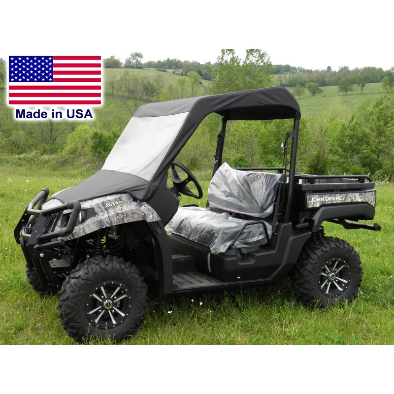 VINYL WINDSHIELD & ROOF for John Deere Gator XUV 550/560/590 – Soft Top