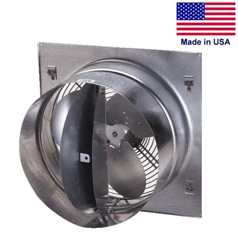 12 Exhaust Fan – Butterfly Damper – 930 CFM – 115/230 Volts – 1 Ph – Variable