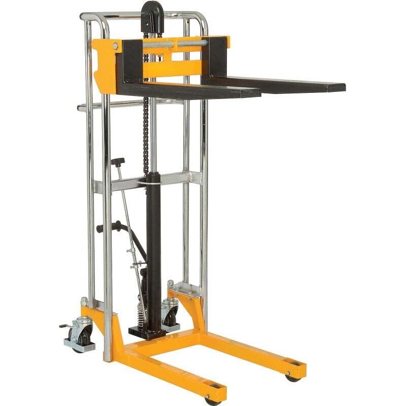 880 lbs MANUAL LIFT – 47 Maximum Lift – Wheels – Foot Pedal Operation – Steel