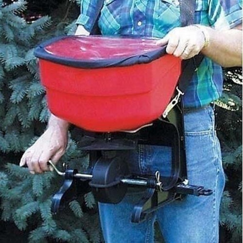 BROADCAST SPREADER – Fertilizer – Seed – 30 Lbs Capacity – Heavy Duty