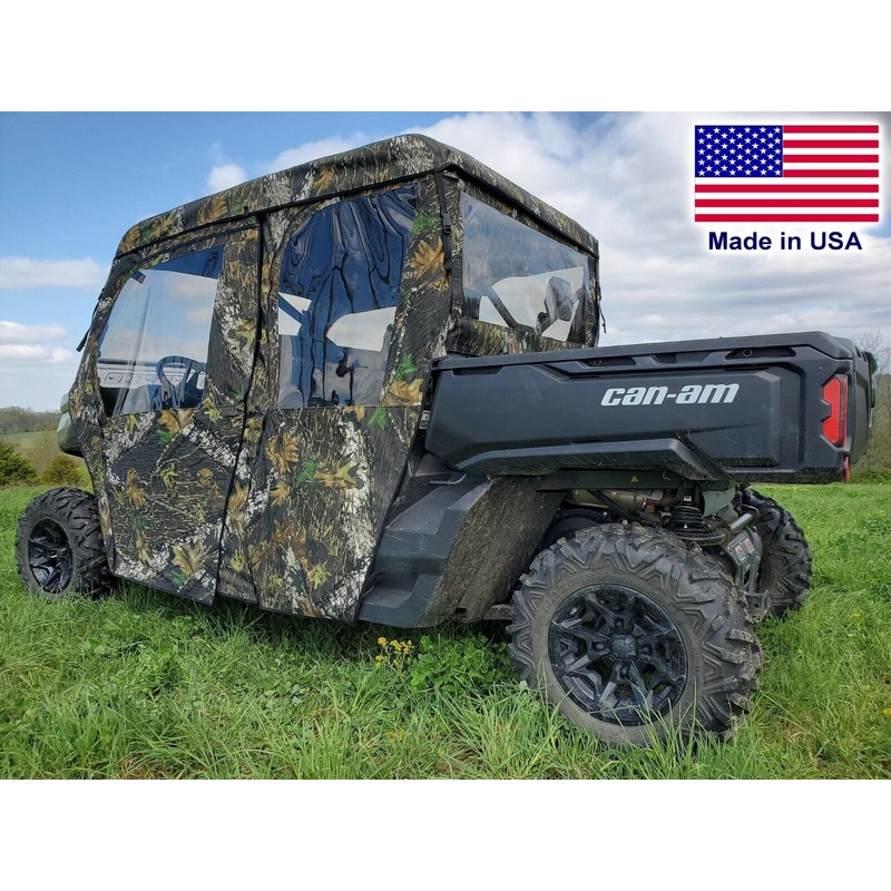 DOORS, REAR WINDOW, and ROOF for Can Am Defender Max – Mossy Oak – Soft Material