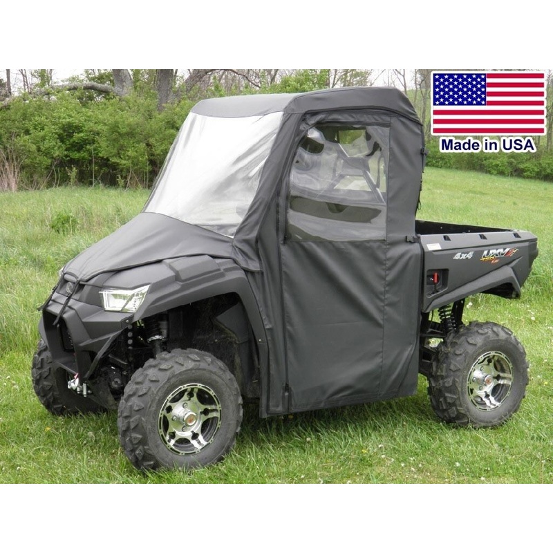 FULL Enclosure for Kymco 450 – Vinyl Windshield – Roof – Doors – Rear Window
