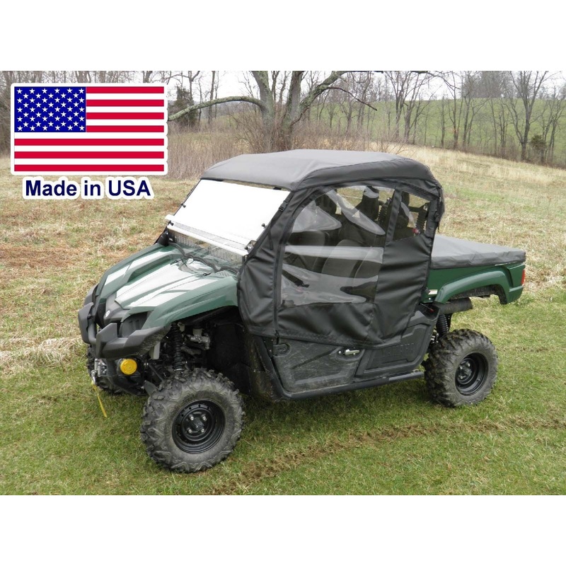 Full Enclosure for Yamaha Viking – HARD WINDSHIELD, ROOF, DOORS, & REAR WINDOW