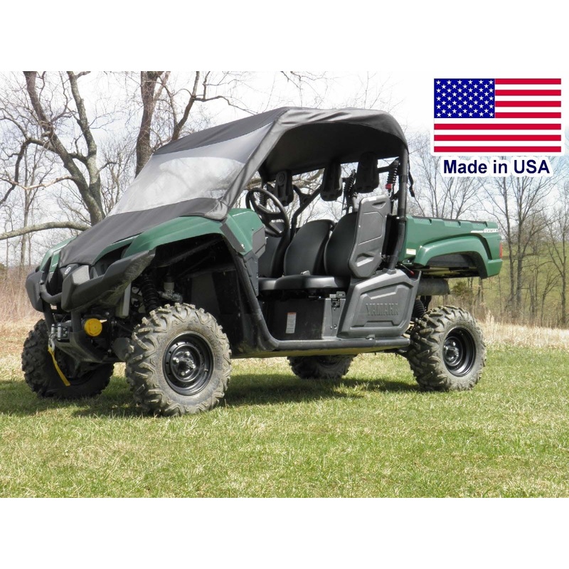 Half Enclosure for Yamaha Viking – VINYL WINDSHIELD, ROOF, and REAR WINDOW