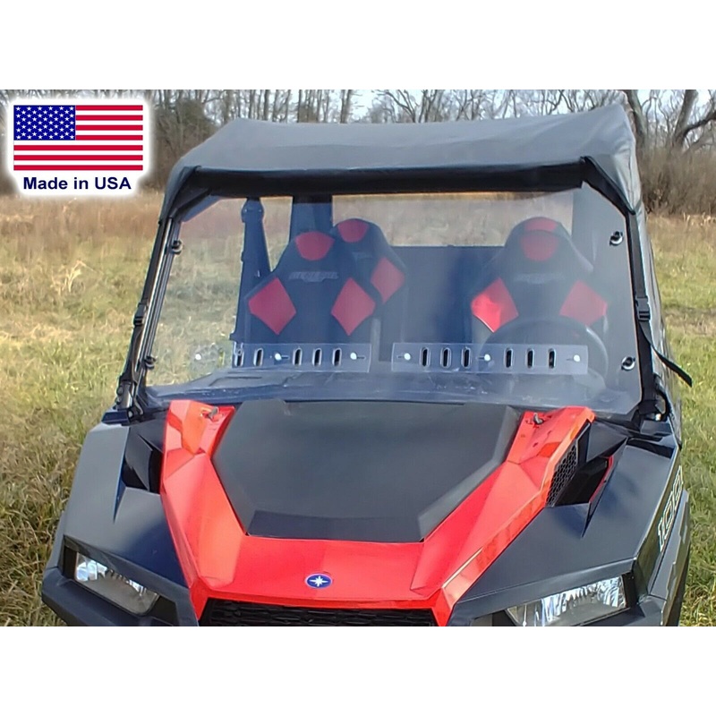 HARD WINDSHIELD and ROOF for Polaris General 4 – Crew – Soft Top – Polycarbonate