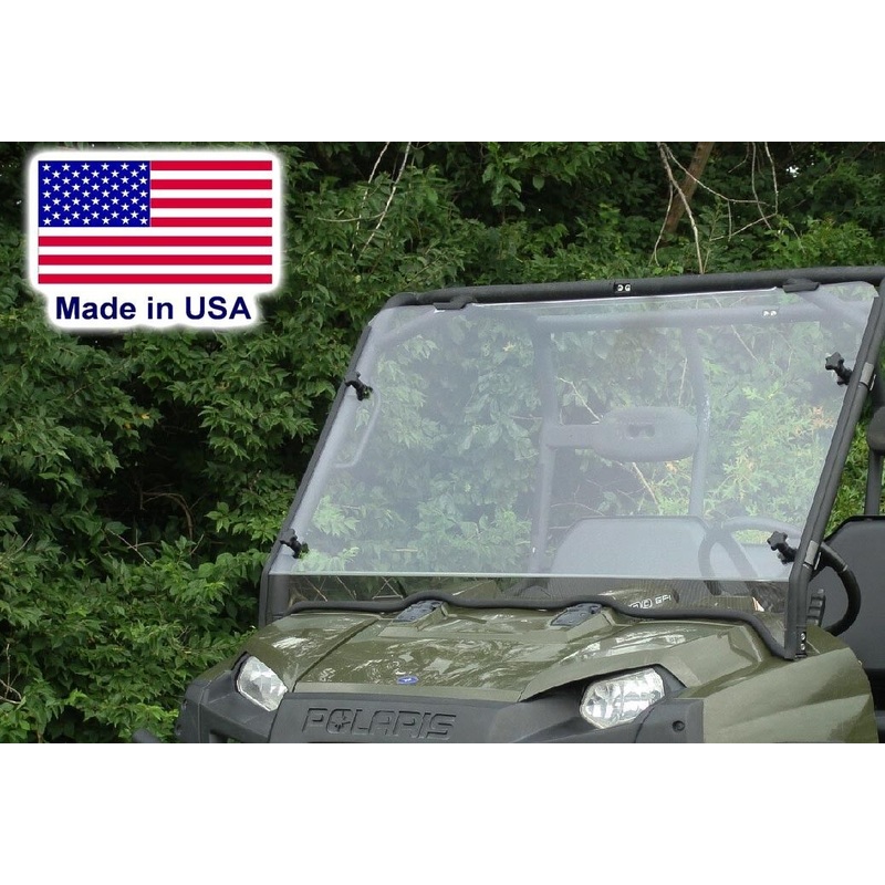 HARD WINDSHIELD for Polaris Crew – Polycarbonate – Withstands Highway Speeds