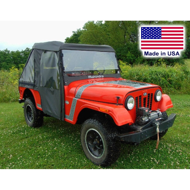 Mahindra Roxor ENCLOSURE – VENTED Hard Windshield, Roof, Doors, Rear & BED COVER