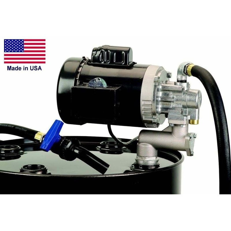 Oil Transfer Pump – 8 GPM – 115 Volt – 1 HP – Drum Barrel Mounted – Self-Priming