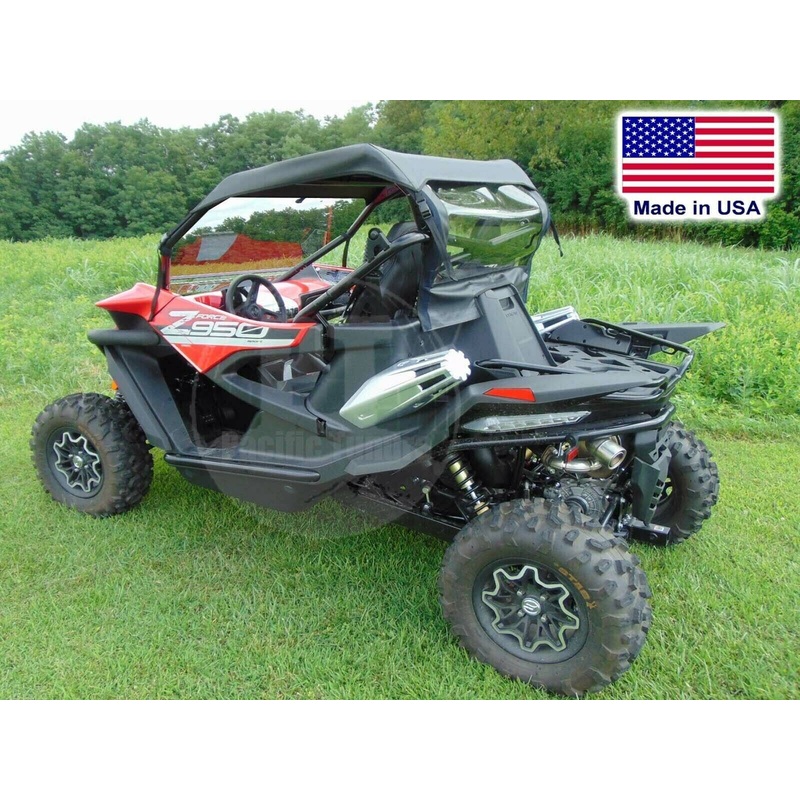 Partial Cab Enclosures for CF Moto ZForce 950 – Hard Windshield, Roof, & Rear
