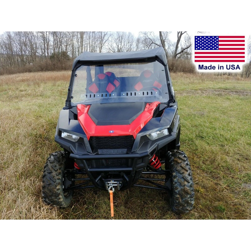 Partial ENCLOSURE for Polaris General 4 – HARD WINDSHIELD – ROOF – REAR WINDOW