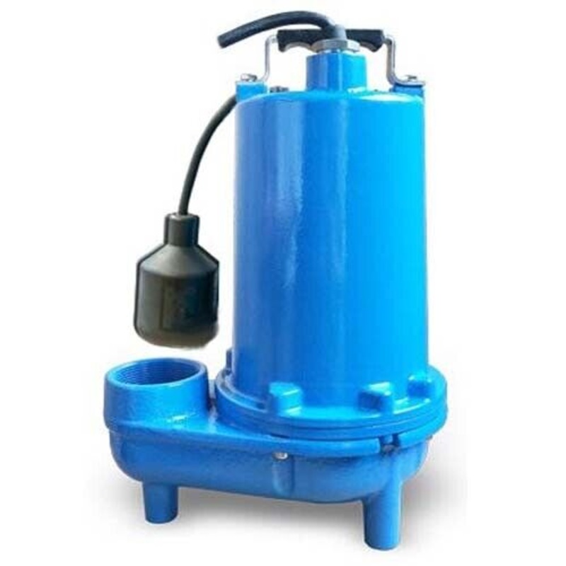 Submersible SEWAGE TRASH Pump – 2 Out – 132 GPM – 115 V – Self Priming – Float