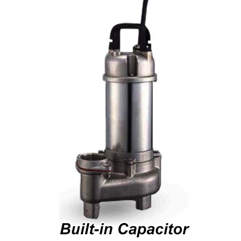 Submersible SEWAGE TRASH Pump – 2 Out – 88 GPM – 115 V – 1/2 HP – Stainless Stl