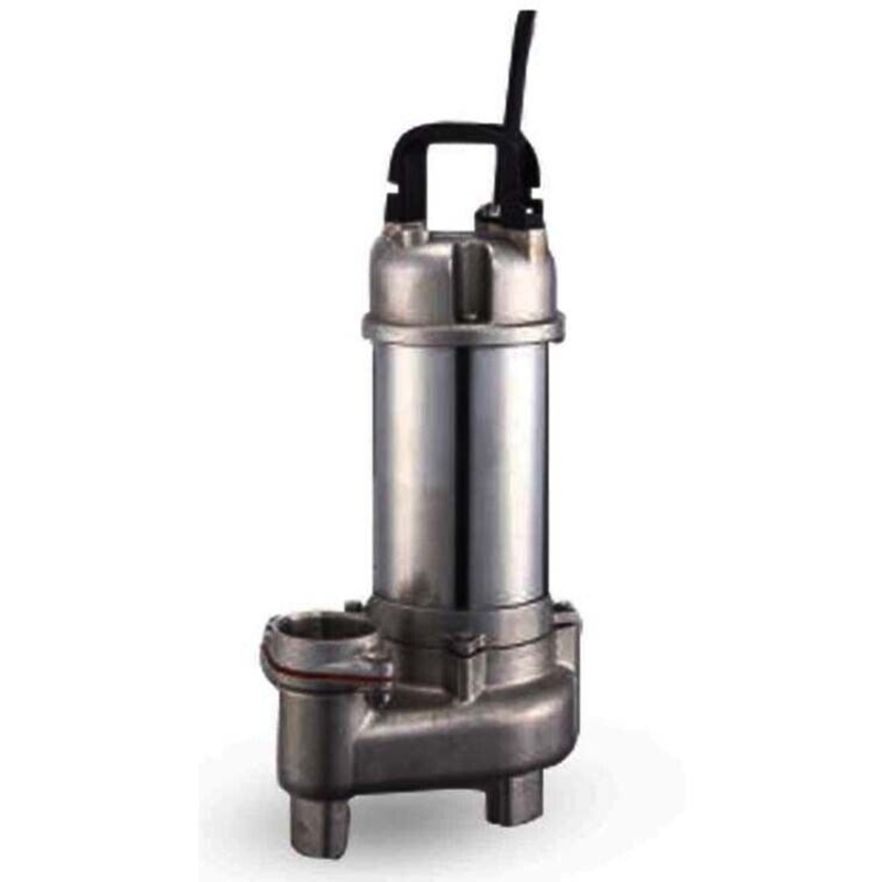 Submersible SEWAGE TRASH Pump – 2 Out – 88 GPM – 460V – 3 Ph – 1/2 HP – Stn Stl