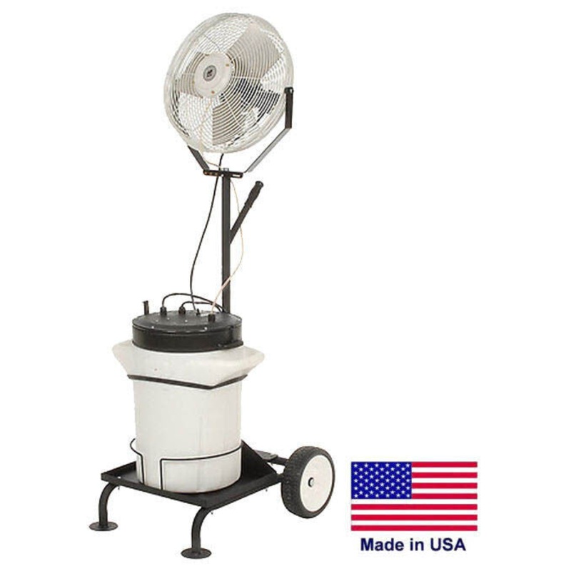 18 MISTING FAN – Cart Mounted – 5750 CFM – 120 Volts – 1/8 Hp – OSHA – Outdoor