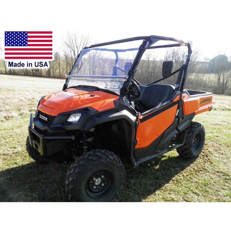 HONDA PIONEER 700/1000 HARD WINDSHIELD – Travels Highway Speed – Polycarbonate